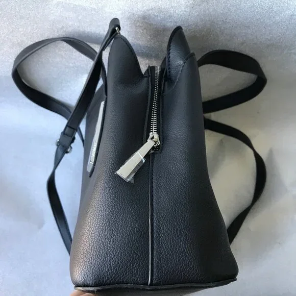 STEVE MADDEN BGRAMER Black SATCHEL/Crossbody 3 compartments inside w Card Case - Picture 3 of 10